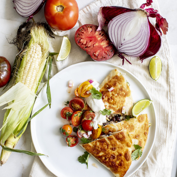 Picture of Corn & Black Bean Quesadillas