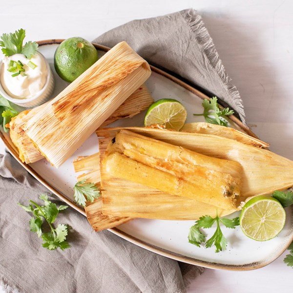 Picture of 100% Artisan Foods black bean & cheese tamales