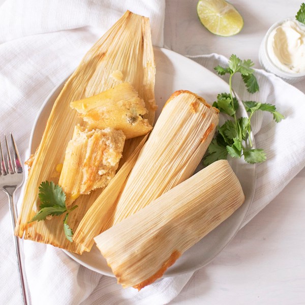 Picture of 100% Artisan Foods poblano-corn & queso tamales