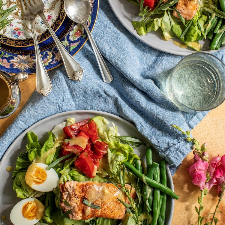 Picture of Nicoise with Salmon