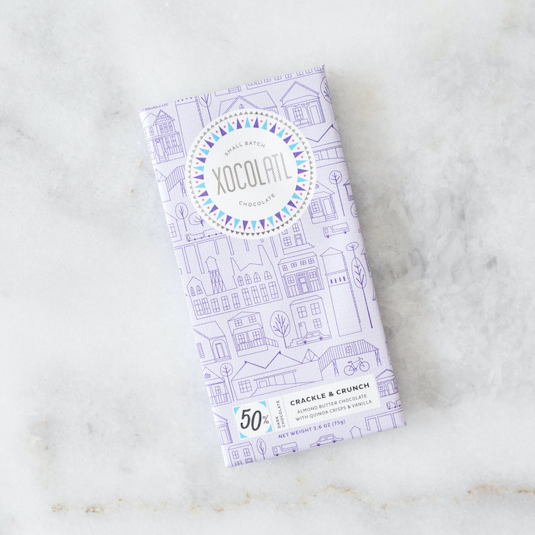 Picture of Xocolatl crackle & crunch chocolate bar