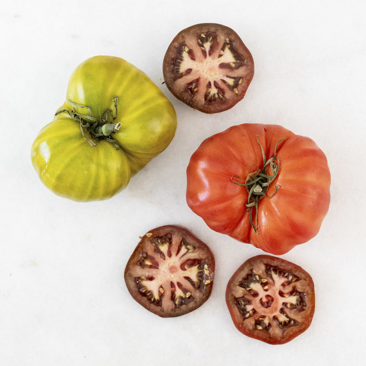 Picture of local heirloom tomatoes