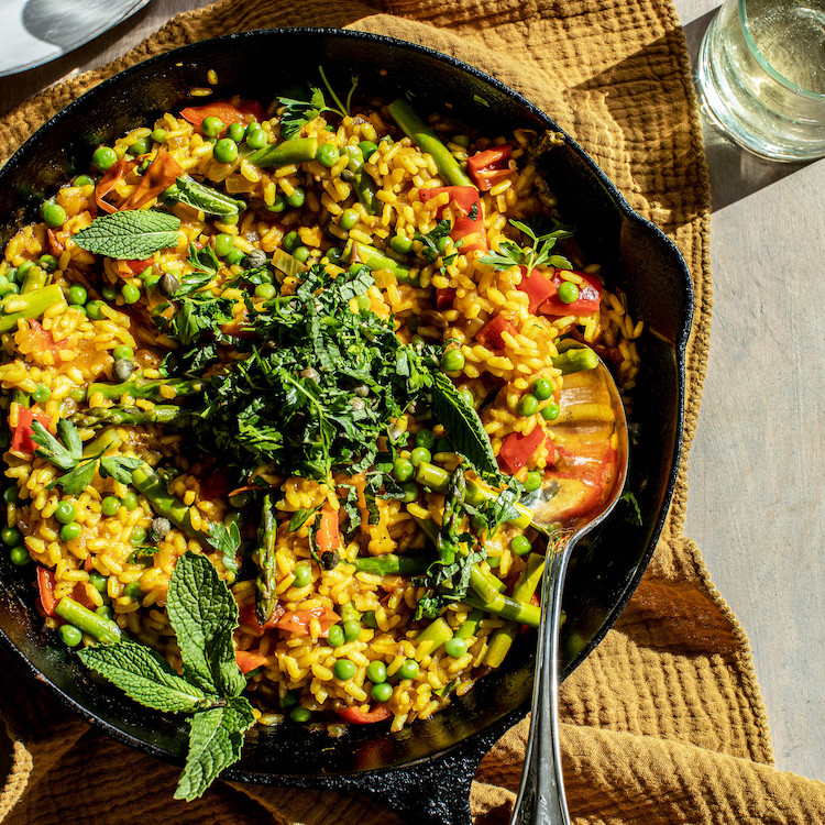 Picture of Saffron Veggie Paella