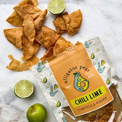 Picture of Alligator Pear chili lime tortilla chips