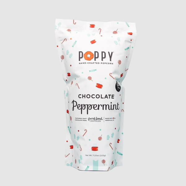 Picture of Poppy chocolate peppermint popcorn