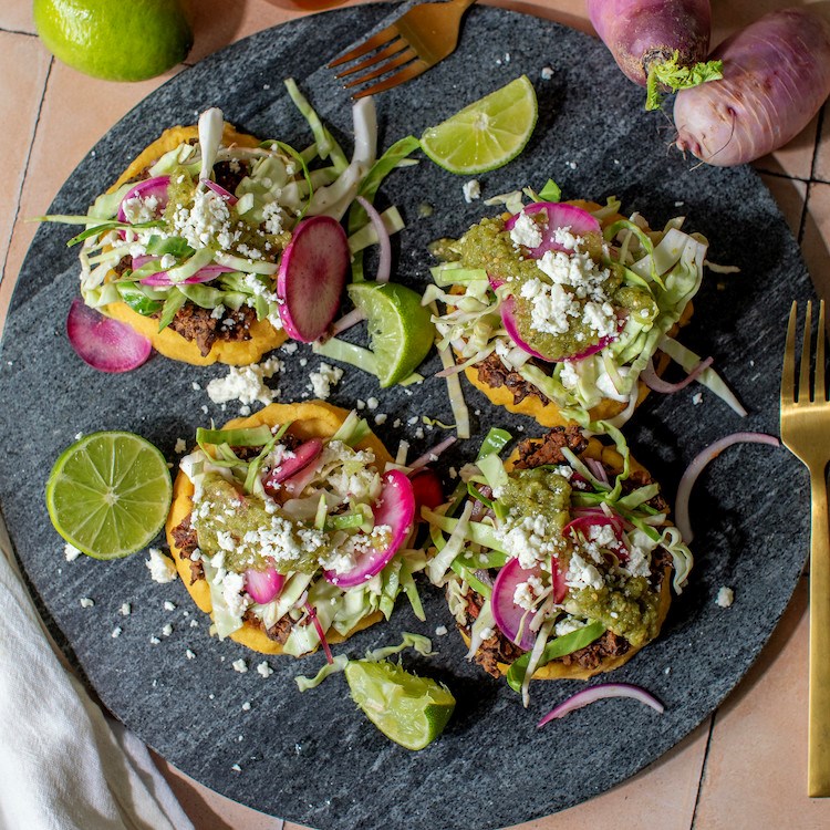 Picture of Chipotle Black Bean Sopes