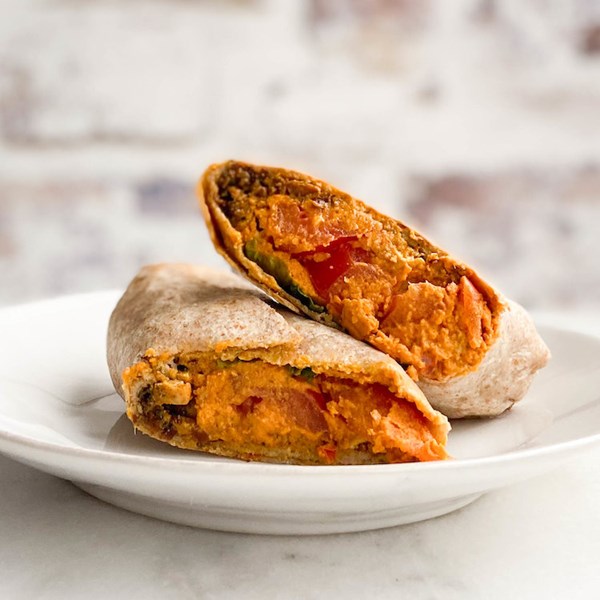 Picture of Dips Kitchen Moroccan carrot wrap