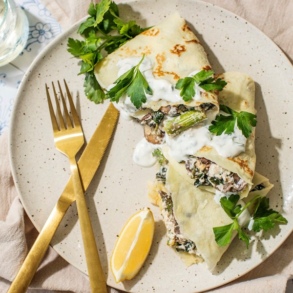 Picture of Asparagus & Mushroom Crepes
