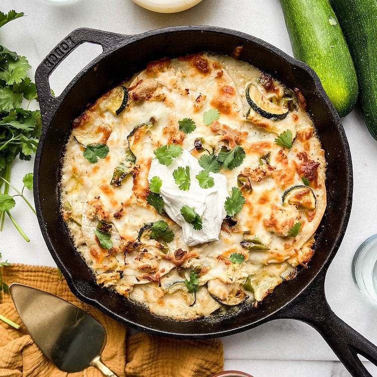 Picture of Green Chile Chicken Enchilada Bake