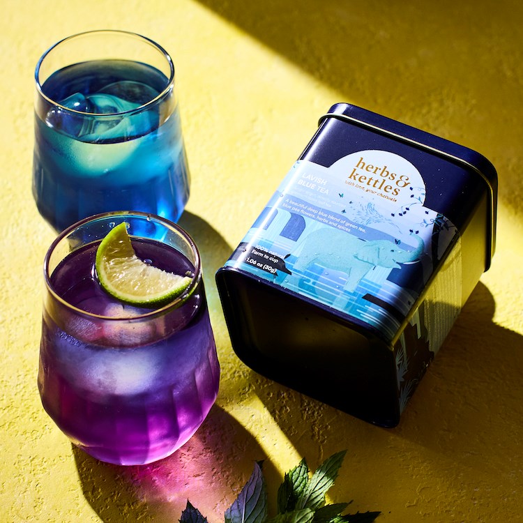 Picture of Herbs & Kettles lavish blue tea