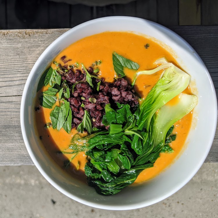 Picture of Dandelion Food & Goods sweet potato-peanut stew with black chickpeas