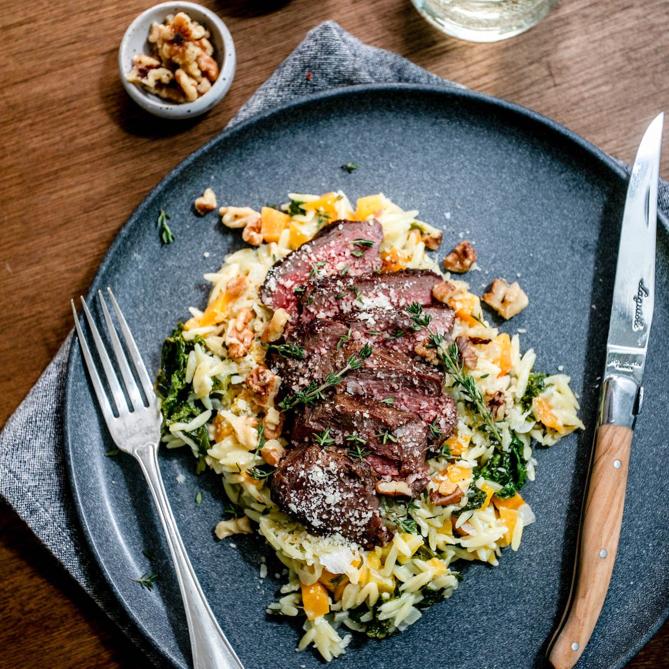 Picture of Steak & Truffled Orzo Risotto