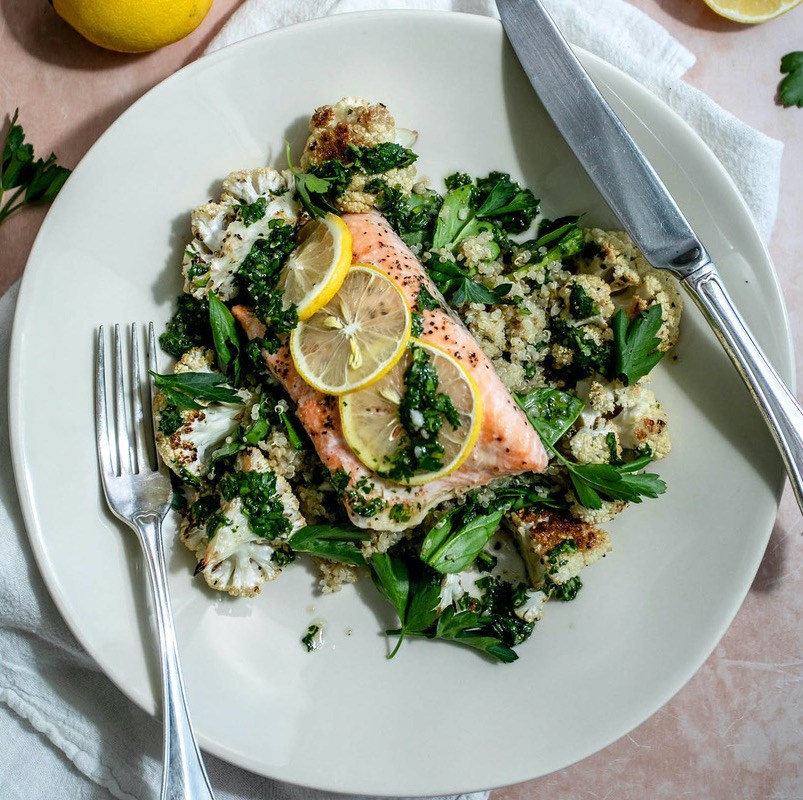 Picture of Roasted Garlic Chimichurri Salmon