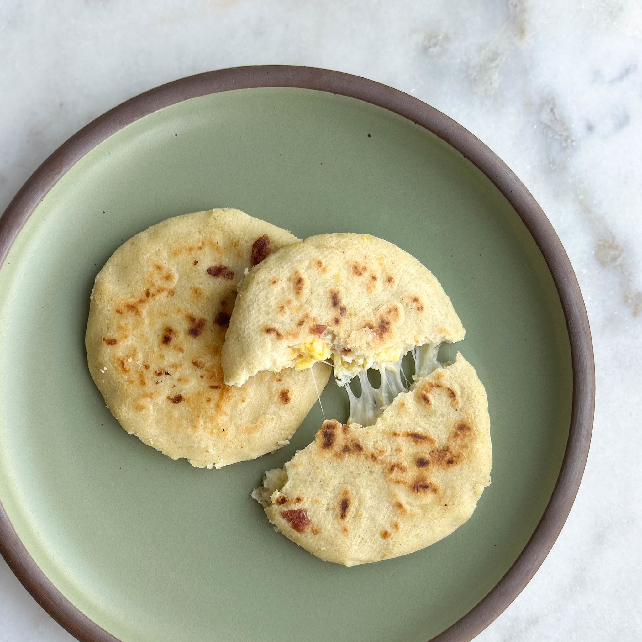 Picture of Buenos Dias bacon, egg & cheese pupusas