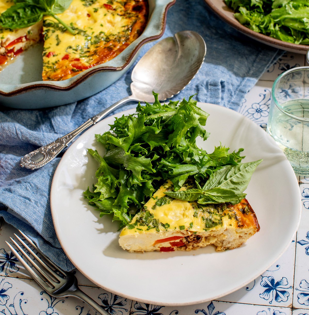 Picture of Red Pepper & Manchego Tart