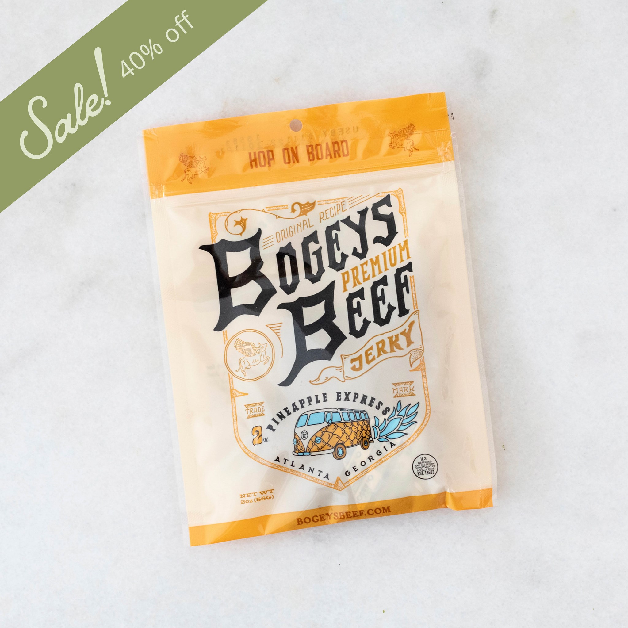 Picture of Bogeys pineapple beef jerky