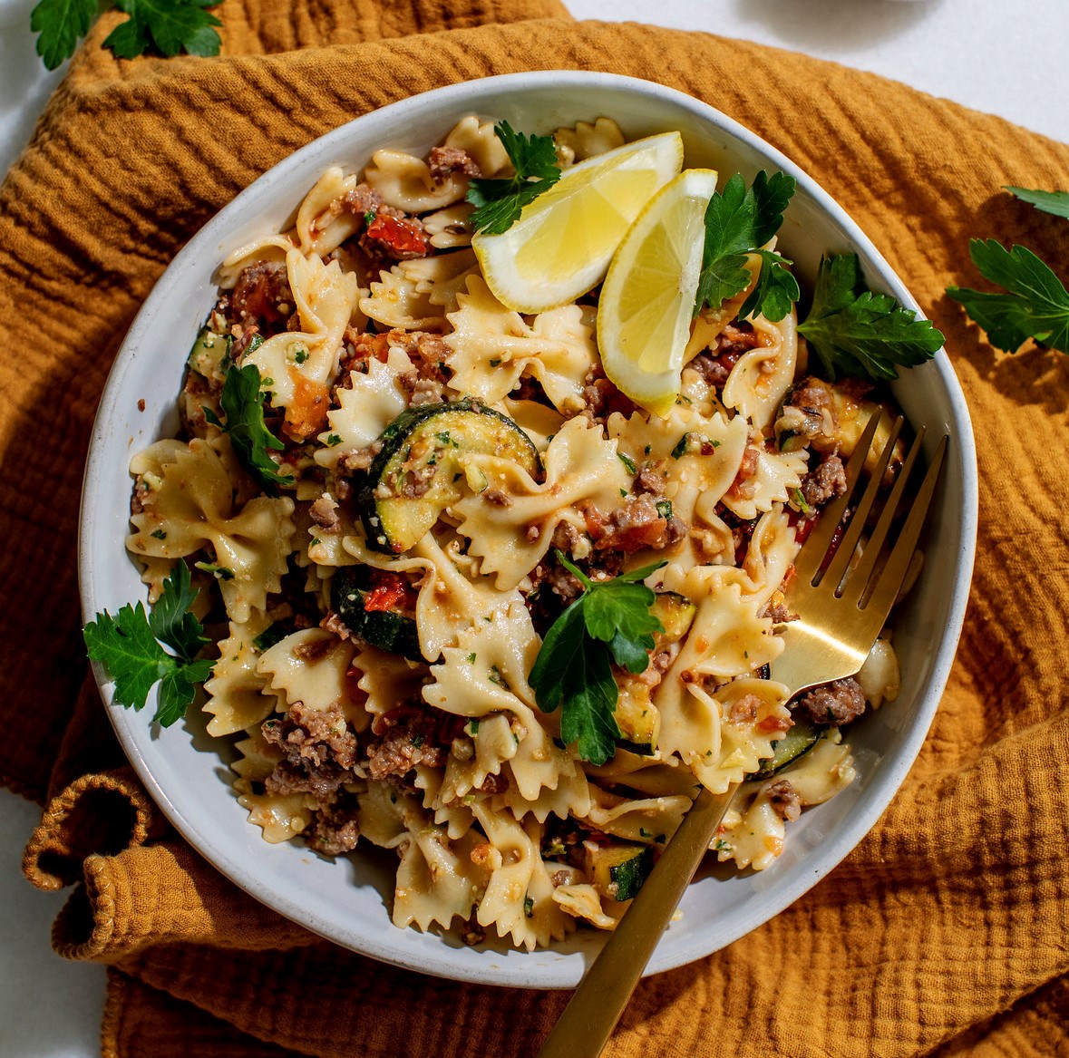 Picture of Italian Sausage & Pesto Pasta