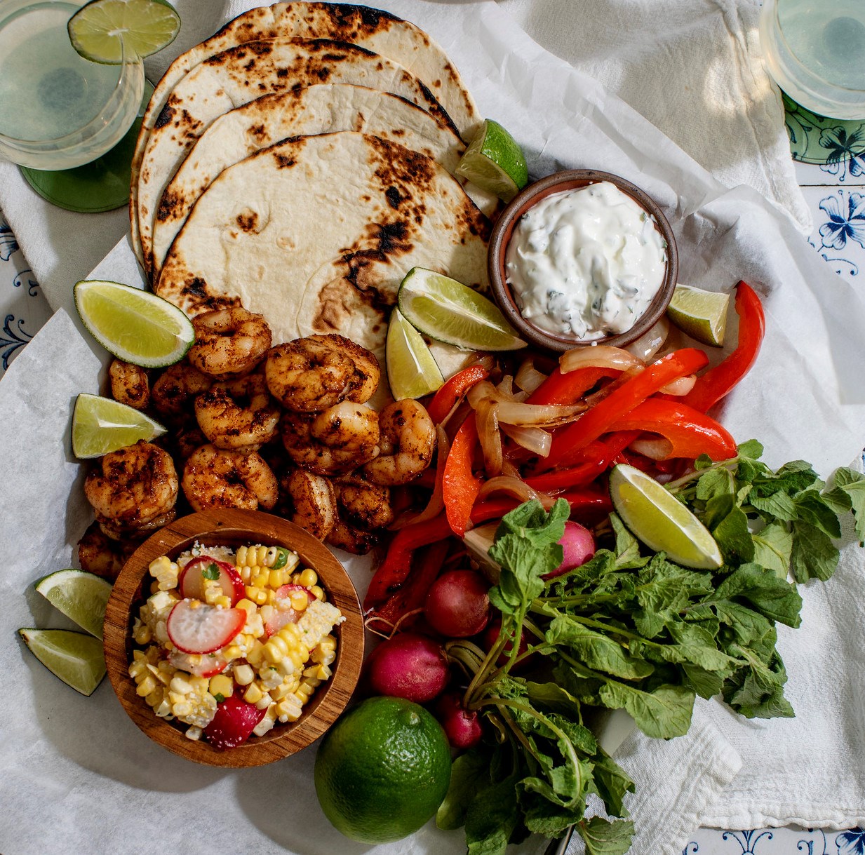 Picture of Cilantro Lime Shrimp Fajitas