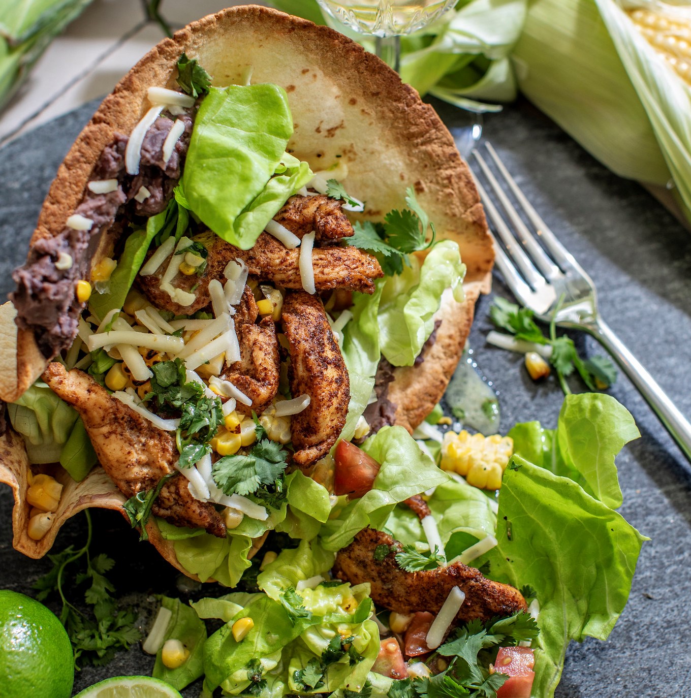 Picture of Chili-Lime Chicken Taco Salad