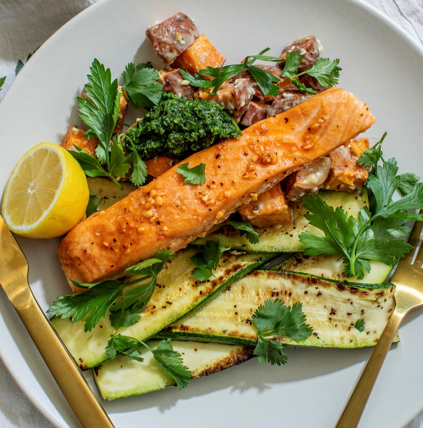 Picture of Roasted Salmon & Schug