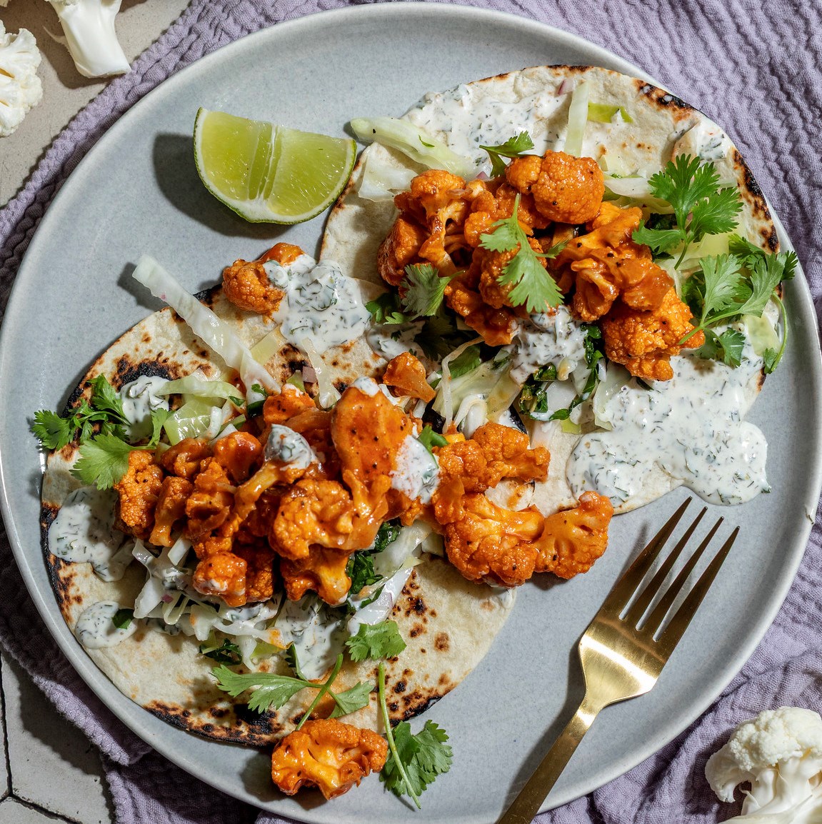 Picture of Buffalo Cauliflower Tacos