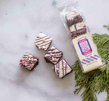 Picture of Atlanta Candy Kitchen chocolate dipped peppermint marshmallows