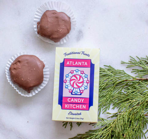Picture of Atlanta Candy Kitchen dark chocolate pecan turtles