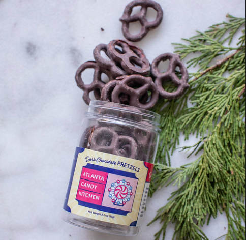 Picture of Atlanta Candy Kitchen dark chocolate covered pretzels
