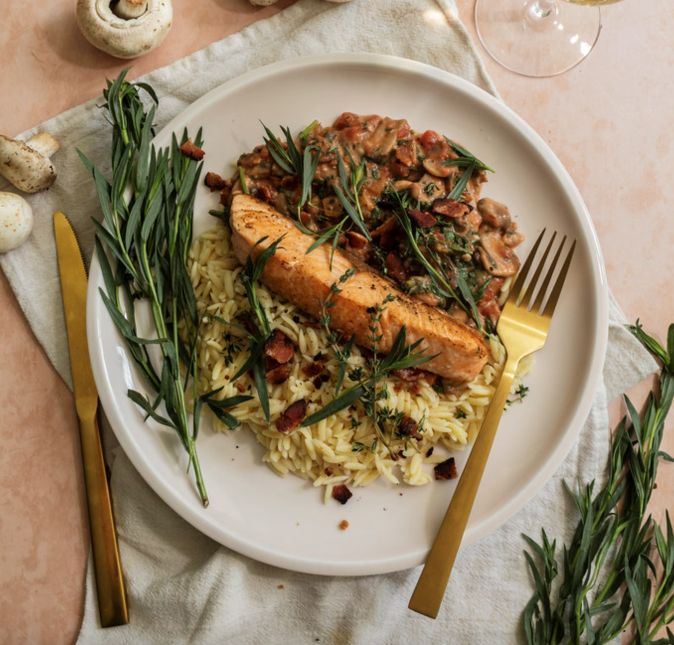 Picture of French Salmon & Bacon