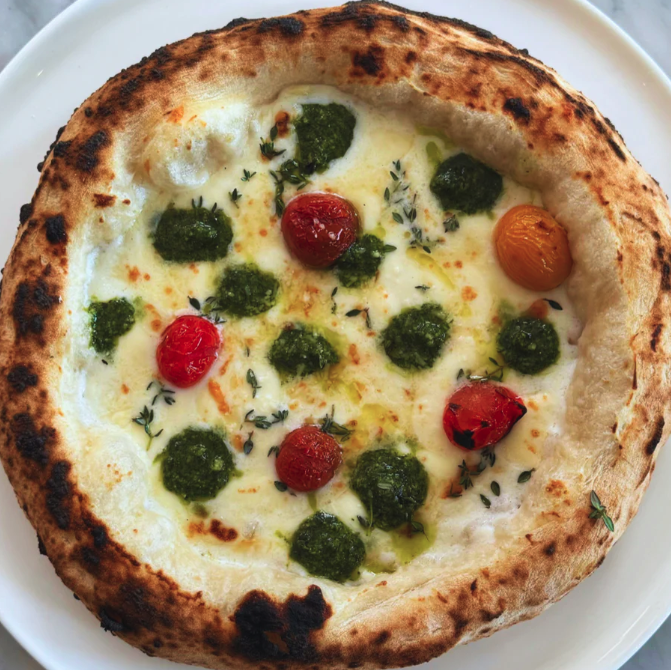 Picture of Bocado pesto four cheese pizza 