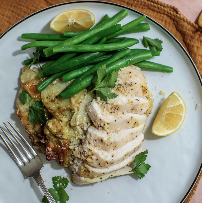 Picture of Chicken & Pesto Potato Gratin