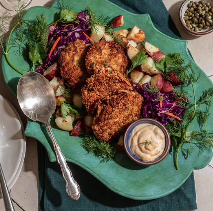 Picture of Lion's Mane Mushroom "Crab" Cakes