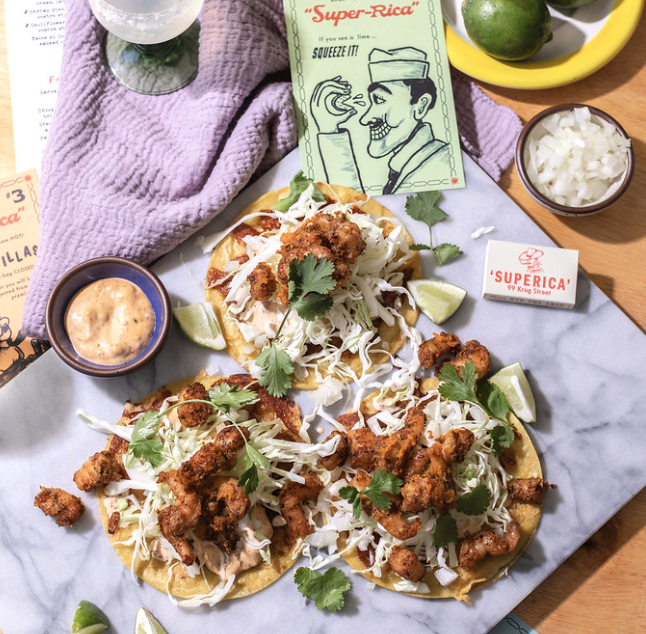 Picture of Superica's Shrimp Diablo Tacos 