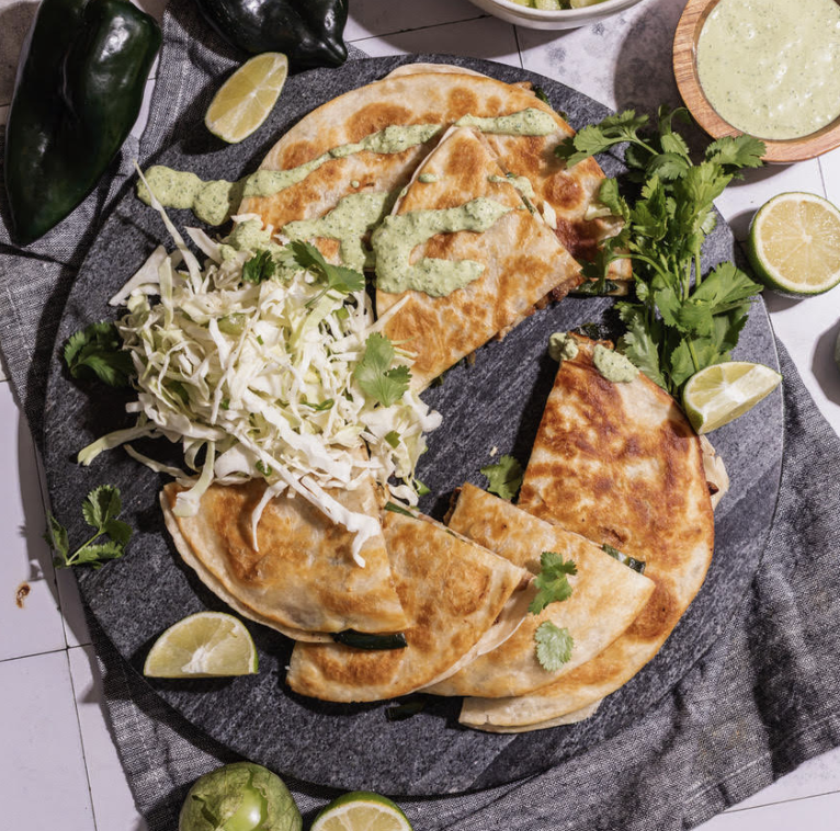 Picture of Poblano Chicken Quesadillas