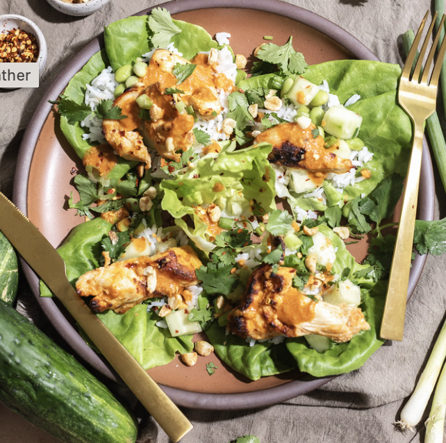Picture of Chicken Satay Lettuce Cups