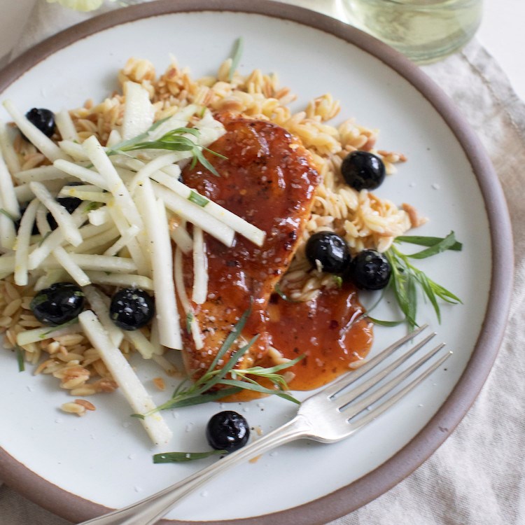 Picture of Peach-Glazed Sticky Chicken