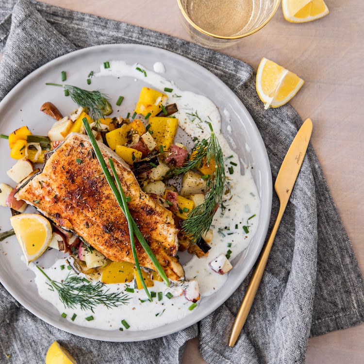 Picture of Blackened Sheet Pan Trout